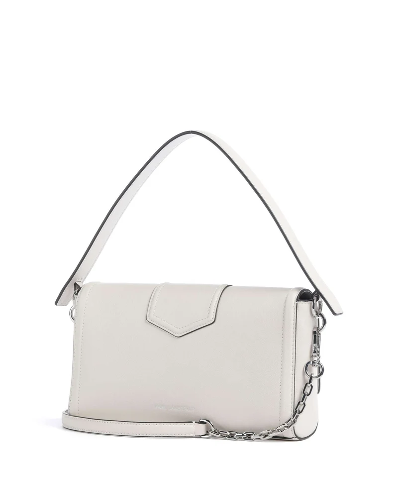 Karl Lagerfeld K/Nova Medium Sac porté épaule off white