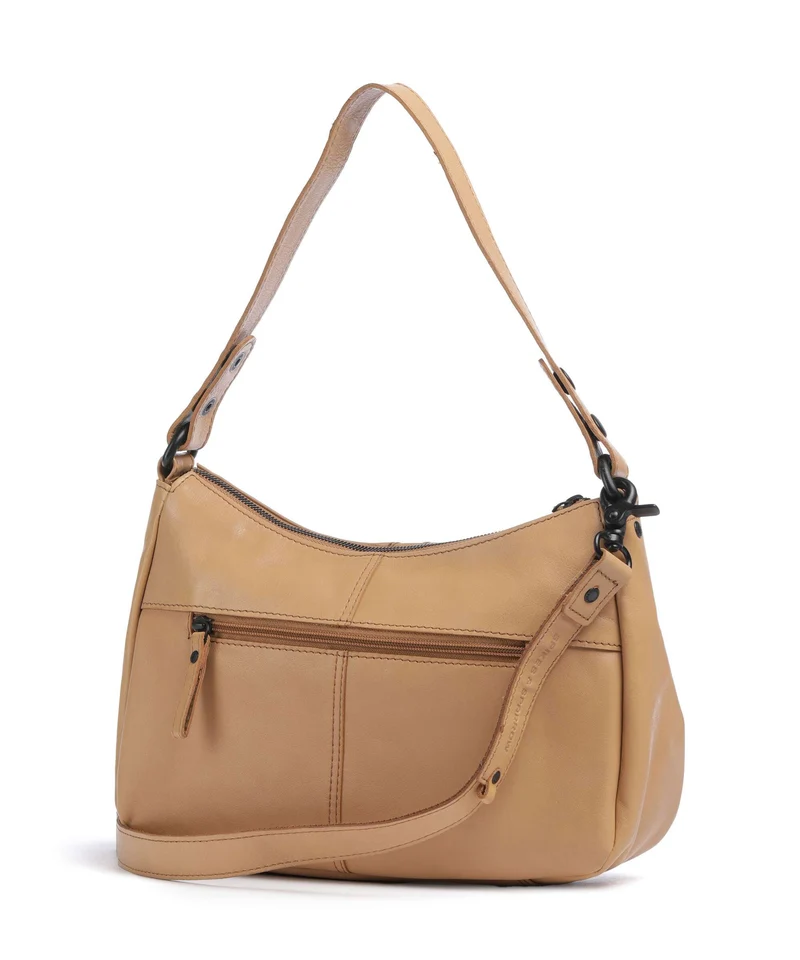 Spikes & Sparrow Suede Mix Jadeline Sac porté épaule camel