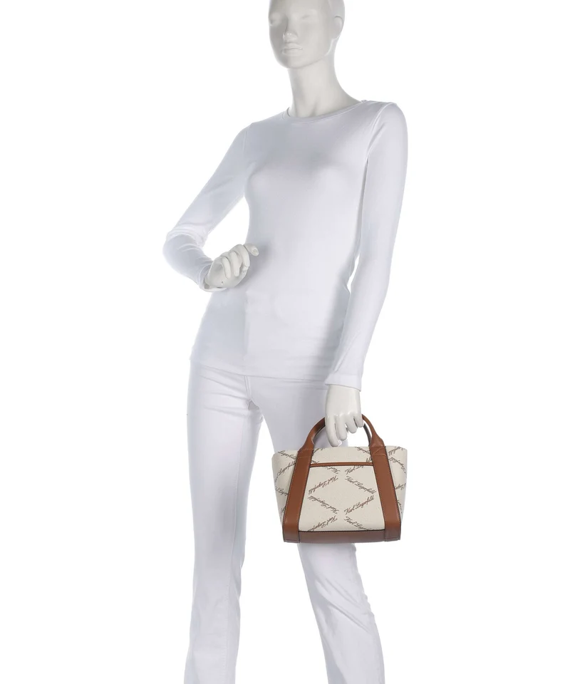 Karl Lagerfeld K/Ville Small Sac à main natural canvas/tan