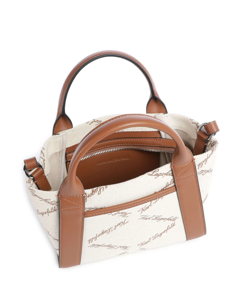 Karl Lagerfeld K/Ville Small Sac à main natural canvas/tan