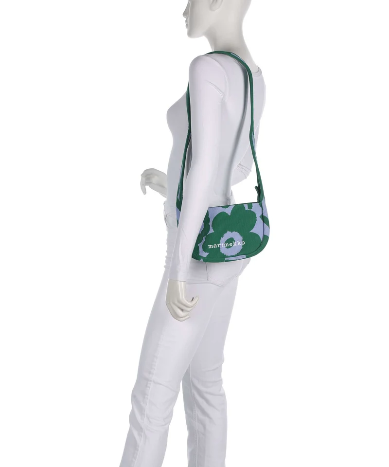 Marimekko Knitted Unikko Sac porté épaule dark green/blue