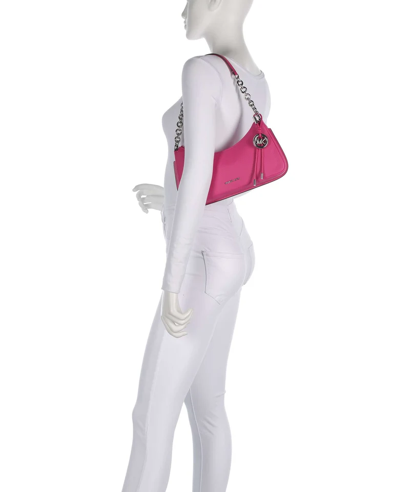 Michael Kors Nolita Medium Sac porté épaule raspberry