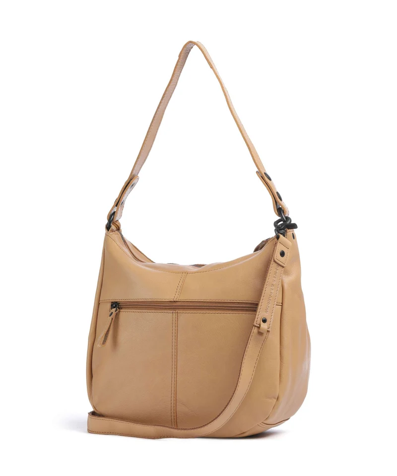 Spikes & Sparrow Suede Mix Natalia Sac fourre-tout camel