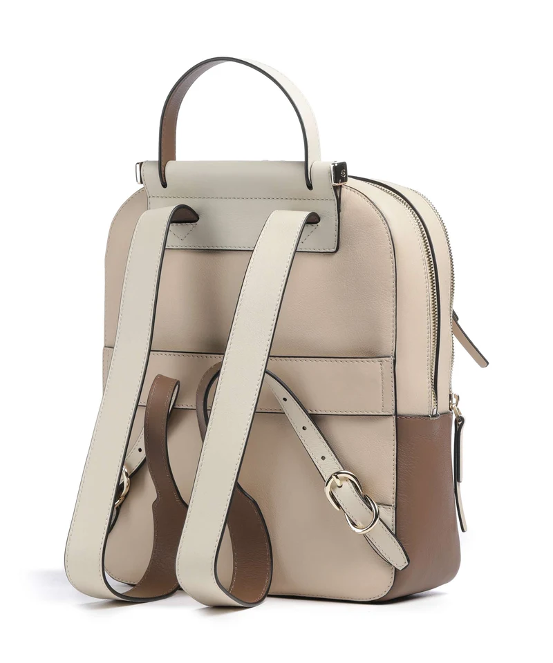 Piquadro Circle Sac à dos beige/cuoio