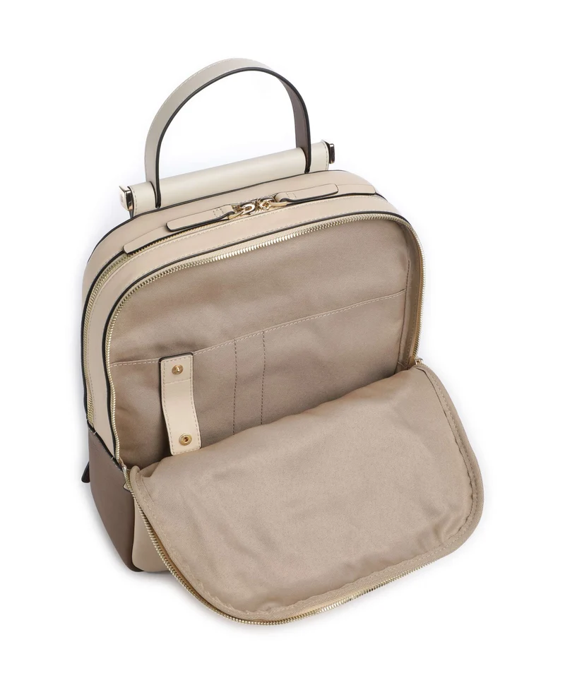 Piquadro Circle Sac à dos beige/cuoio