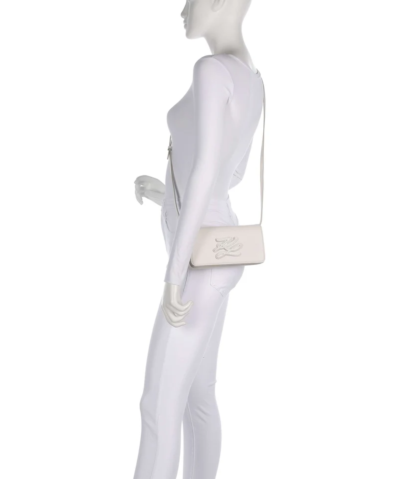 Karl Lagerfeld K/Autograph Mini Sac bandoulière off white