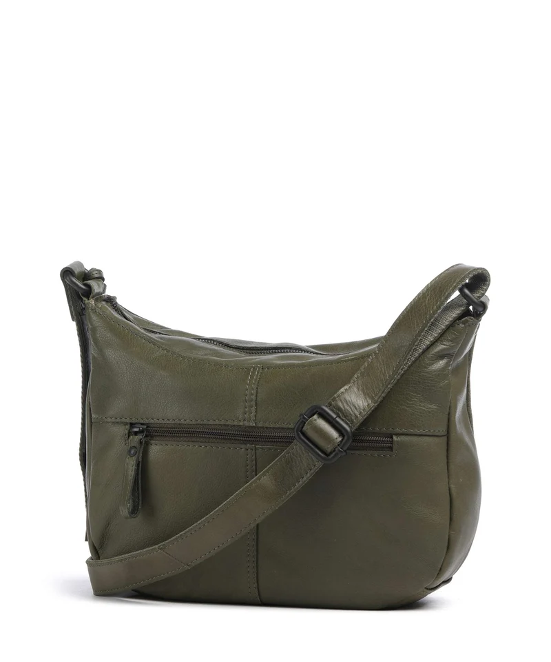 Spikes & Sparrow Suede Mix Lorain Sac bandoulière green