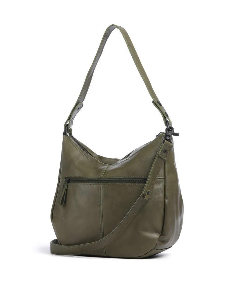 Spikes & Sparrow Suede Mix Natalia Sac fourre-tout green