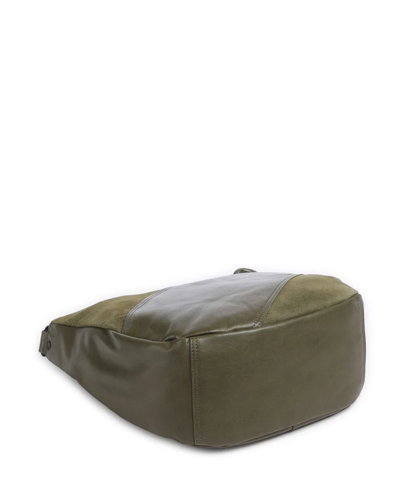 Spikes & Sparrow Suede Mix Natalia Sac fourre-tout green