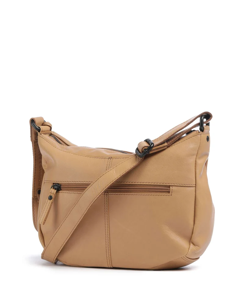 Spikes & Sparrow Suede Mix Lorain Sac bandoulière camel