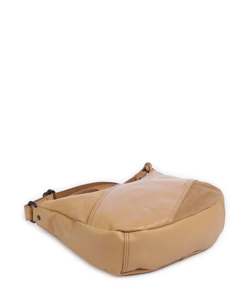Spikes & Sparrow Suede Mix Lorain Sac bandoulière camel
