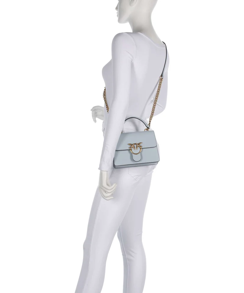 Pinko Love One Mini Sac à main azzurro celeste/antique gold
