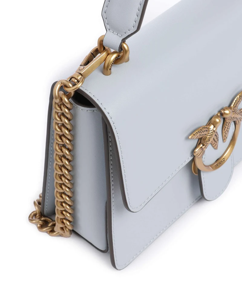 Pinko Love One Mini Sac à main azzurro celeste/antique gold