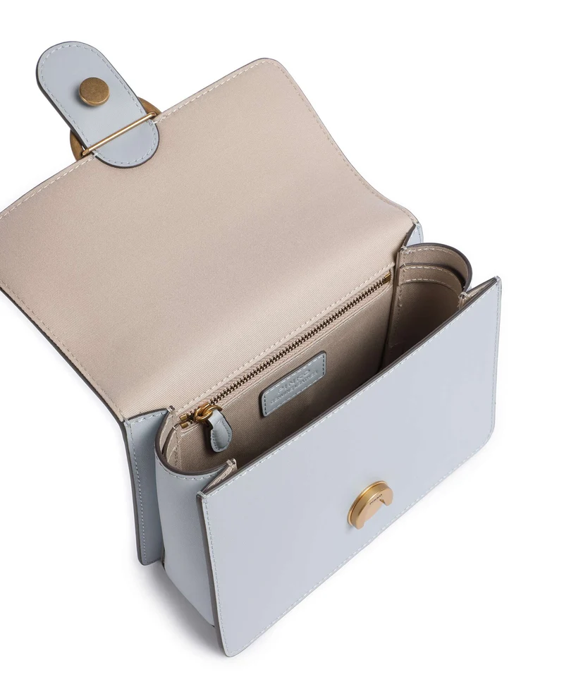 Pinko Love One Mini Sac à main azzurro celeste/antique gold