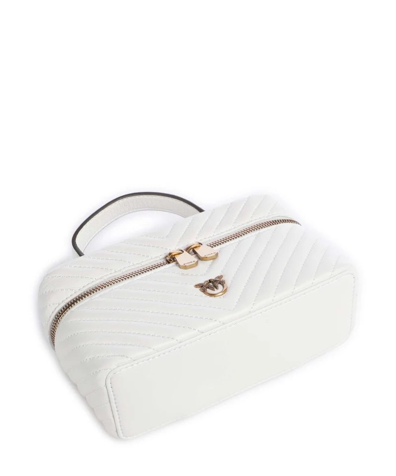 Pinko Vanity Mini Sac à main bianco nembo/antique gold