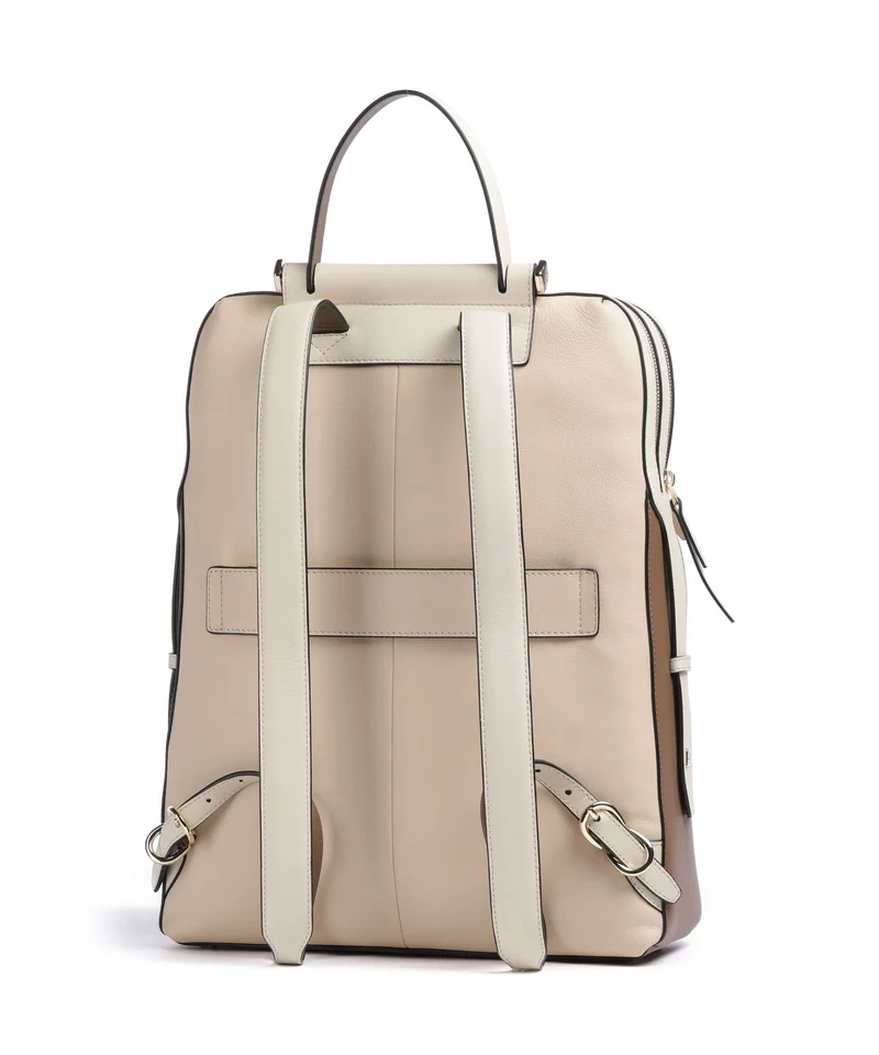 Piquadro Circle Sac à dos beige/cuoio