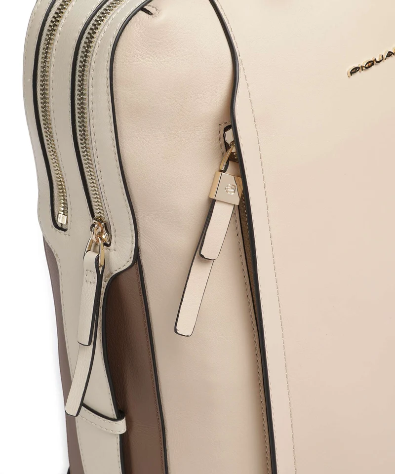 Piquadro Circle Sac à dos beige/cuoio