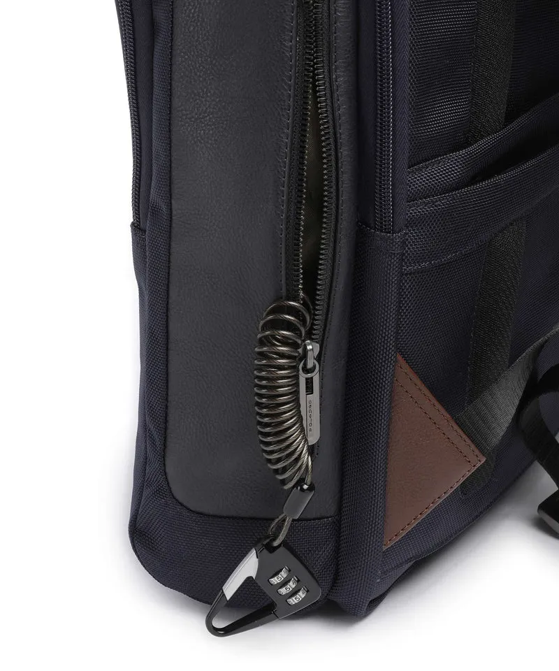 Piquadro Brief 2 Sac à dos blue/cognac