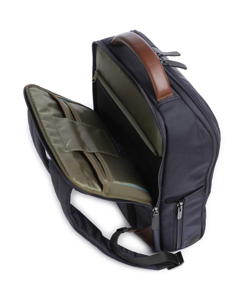 Piquadro Brief 2 Sac à dos blue/cognac
