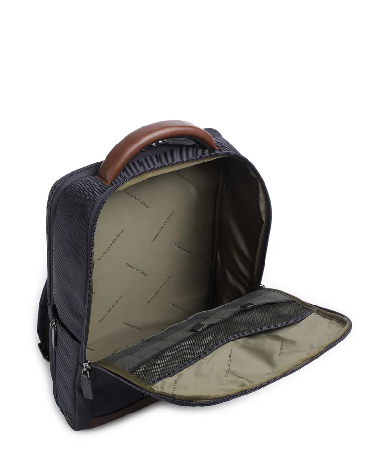 Piquadro Brief 2 Sac à dos blue/cognac