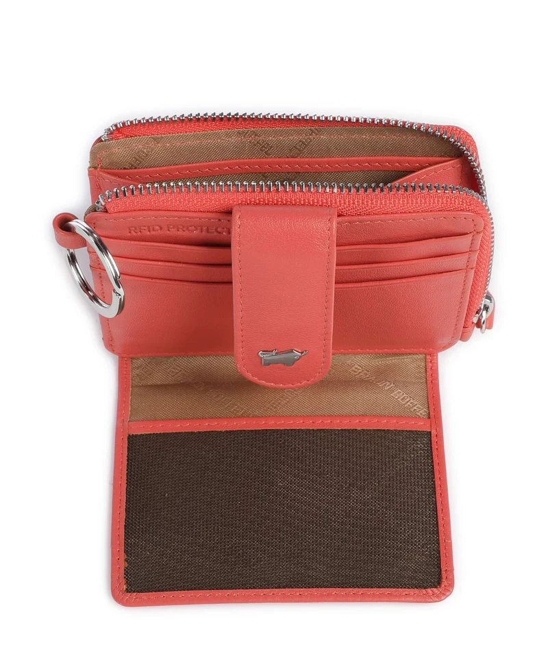 Braun Büffel Joy Étui à cartes crédit coral