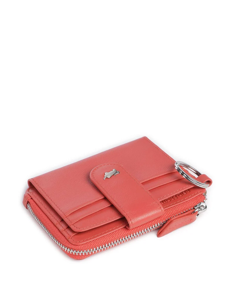 Braun Büffel Joy Étui à cartes crédit coral