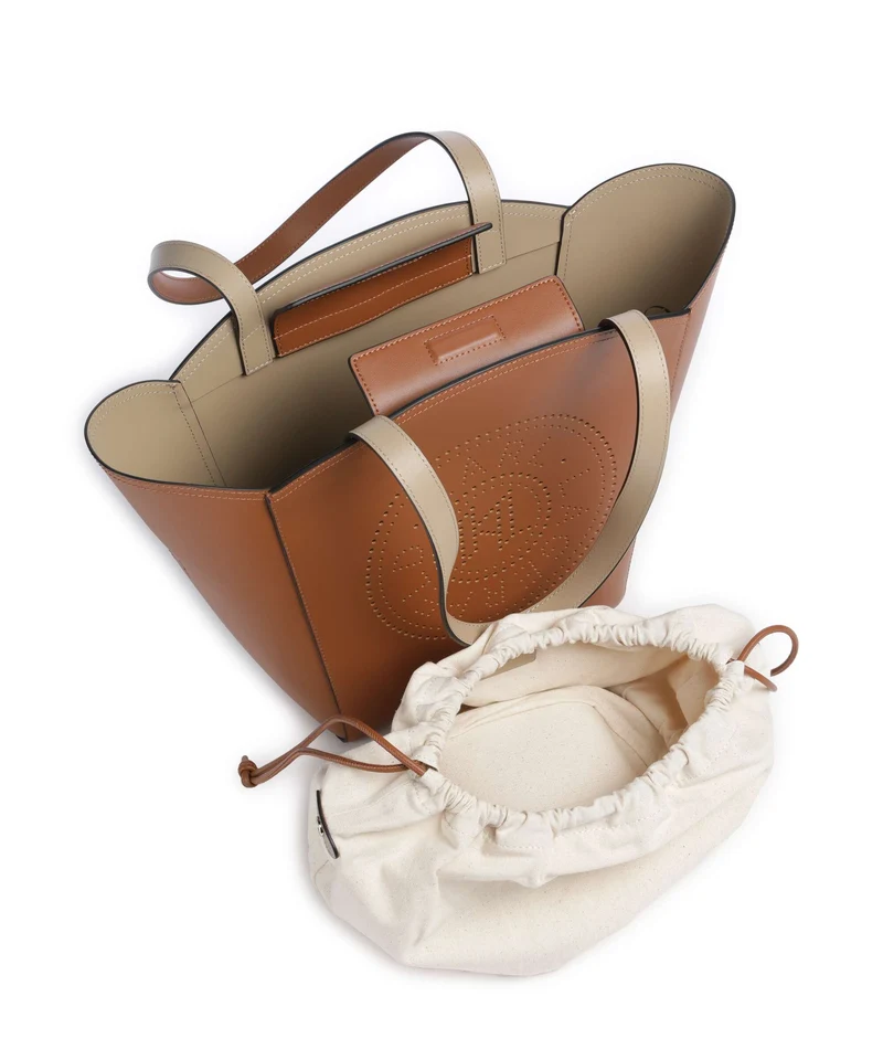 Karl Lagerfeld K/Circle Medium Cabas dark tan