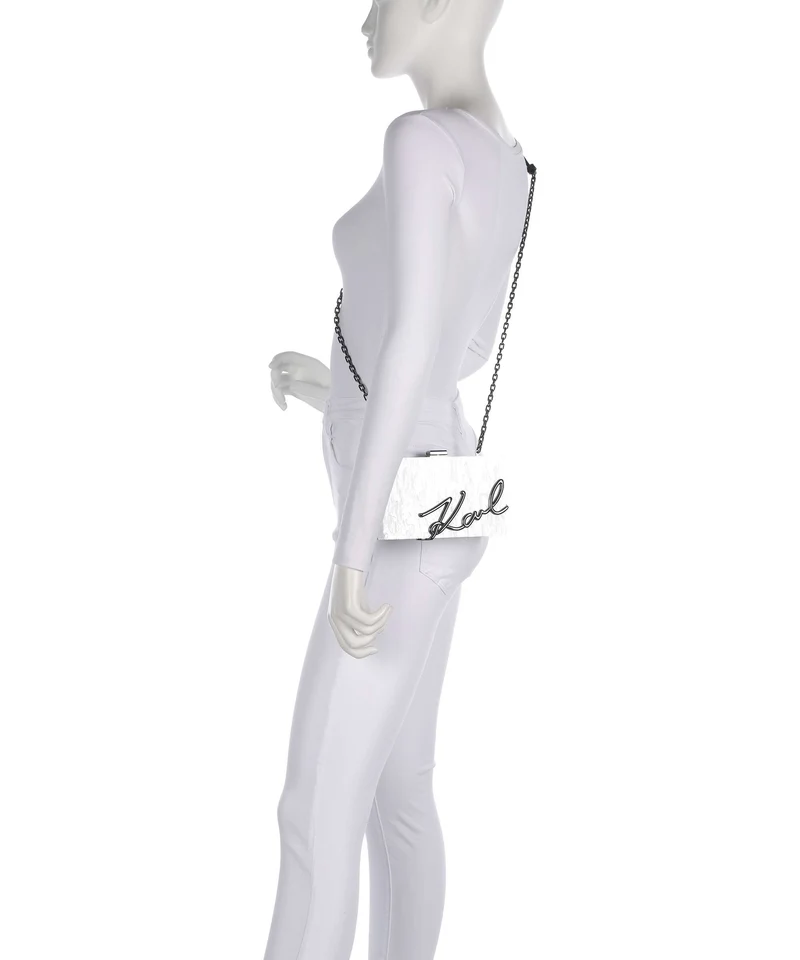 Karl Lagerfeld K/Soiree Sac bandoulière off white