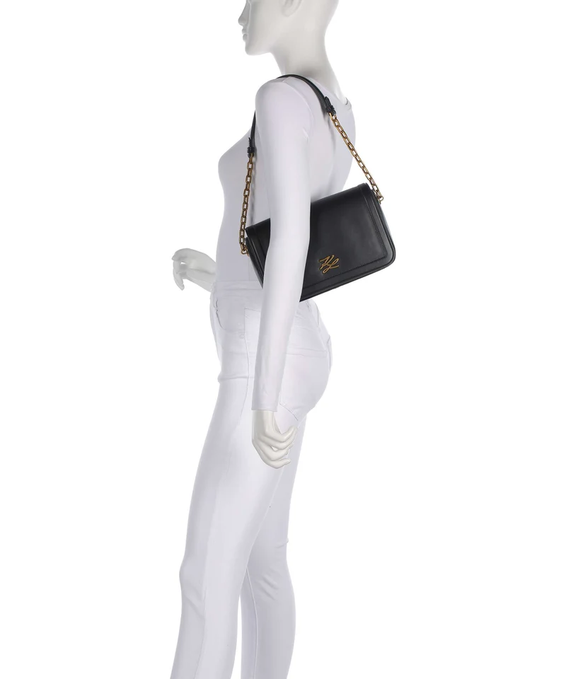 Karl Lagerfeld K/Autograph Medium Sac porté épaule black/gold