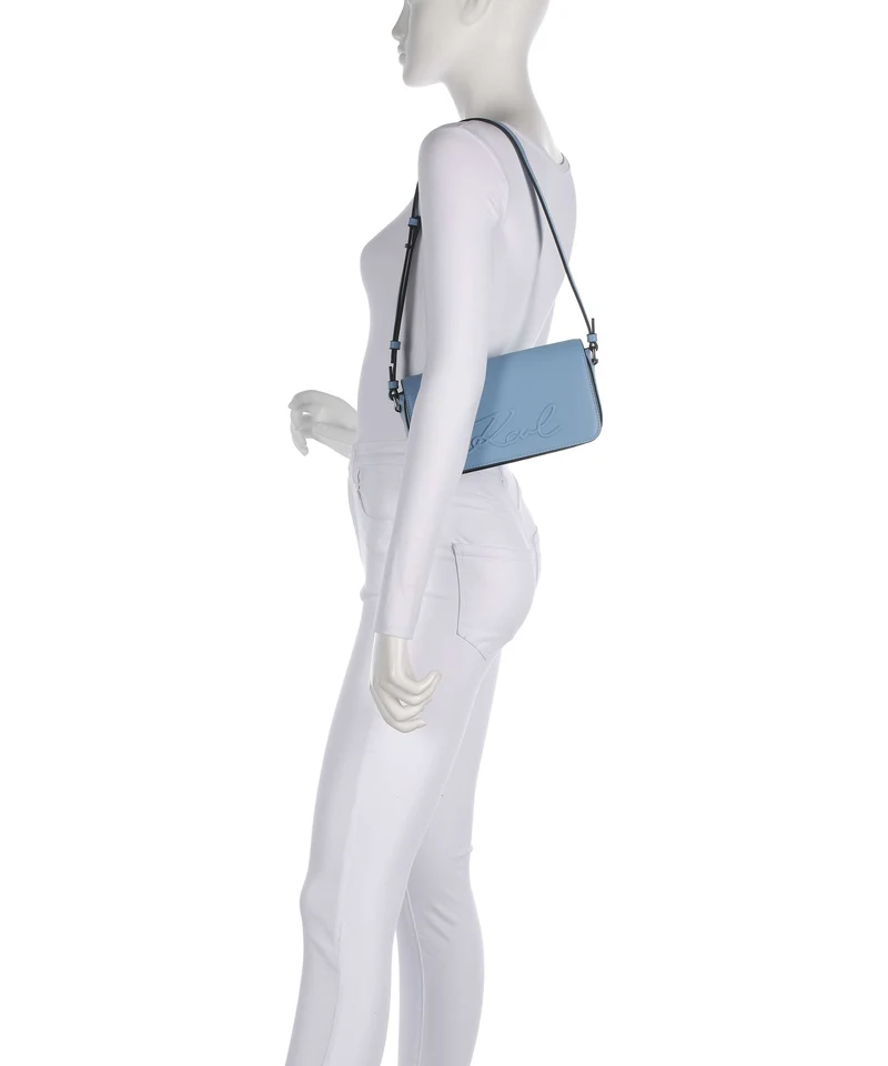 Karl Lagerfeld K/Ville Small Sac porté épaule blue bloom