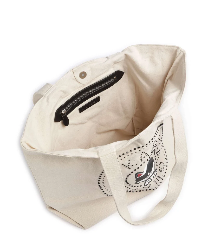 Karl Lagerfeld Ikon Circle Choupette Cabas off white