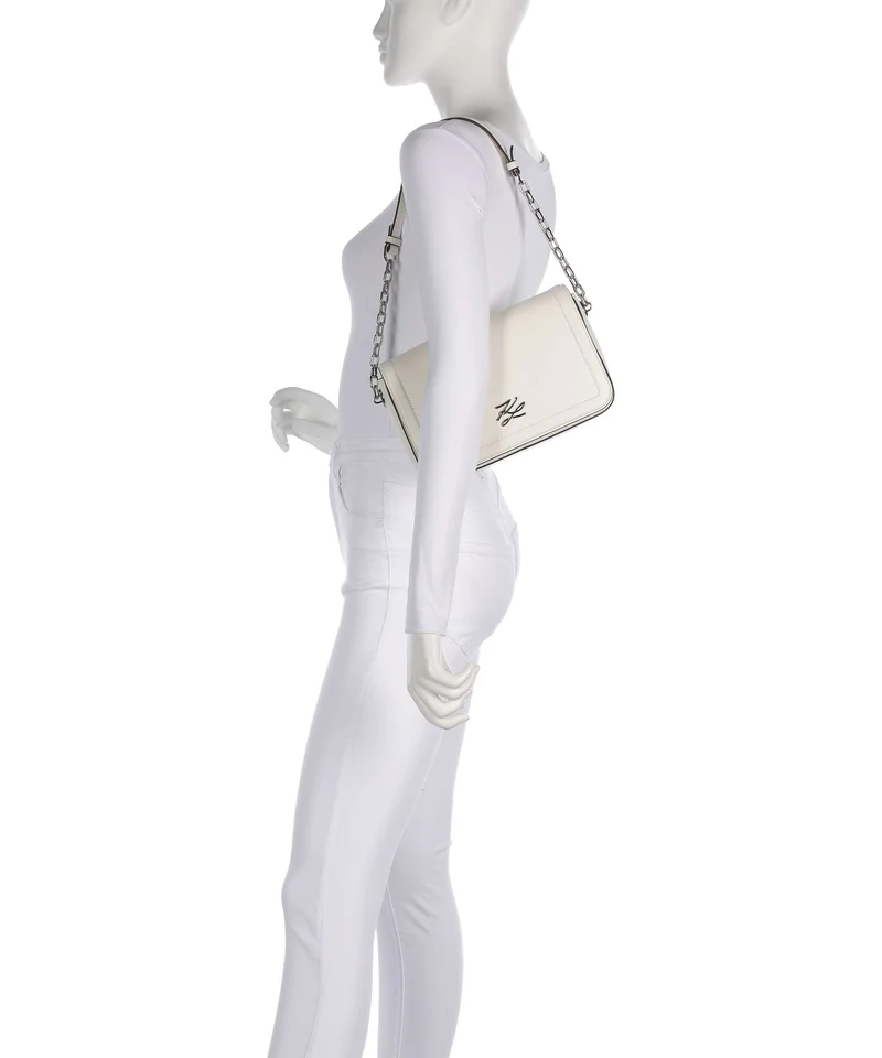 Karl Lagerfeld K/Autograph Medium Sac porté épaule off white