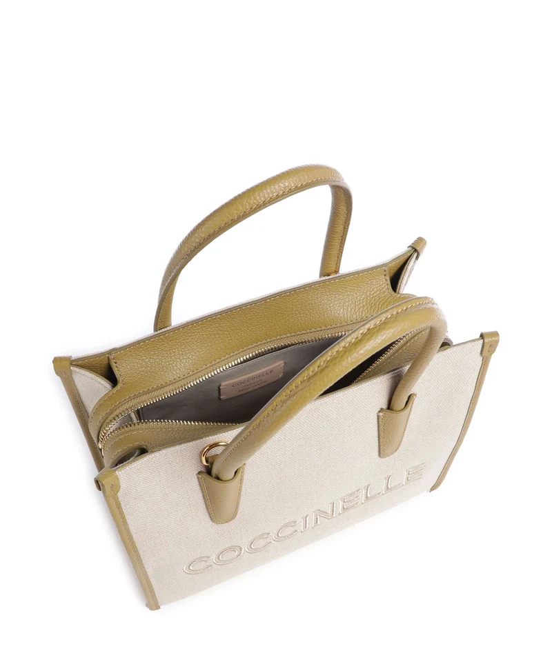 Coccinelle Myrtha Canvas Sac à main natural/seagrass