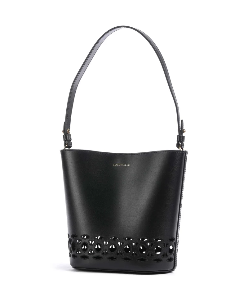 Coccinelle Nikla Monogram Sangallo Sac seau noir