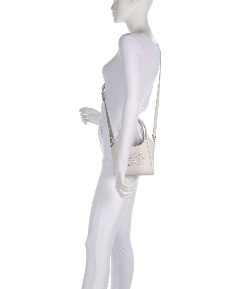 Karl Lagerfeld K/Autograph Mini Sac bandoulière off white
