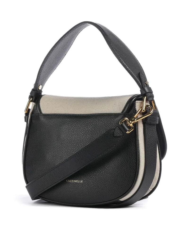 Coccinelle Mavery Canvas Sac à main natural/noir