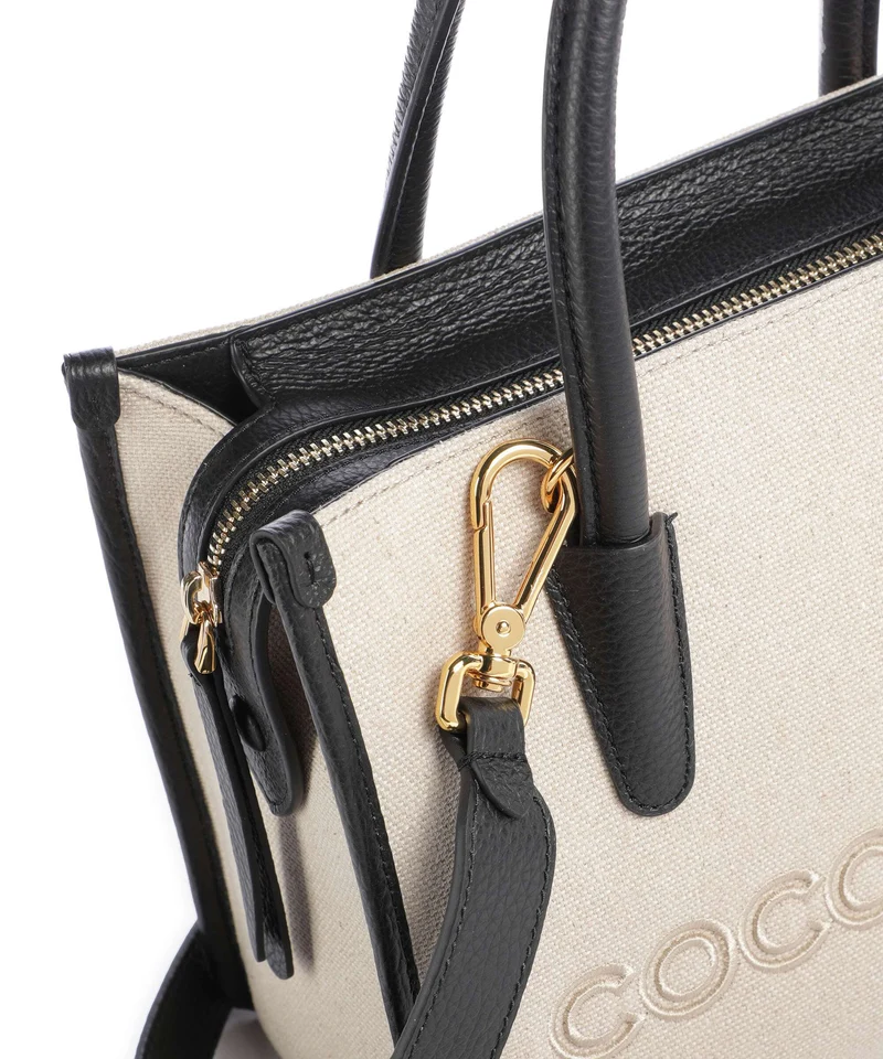 Coccinelle Myrtha Canvas Sac à main natural/noir