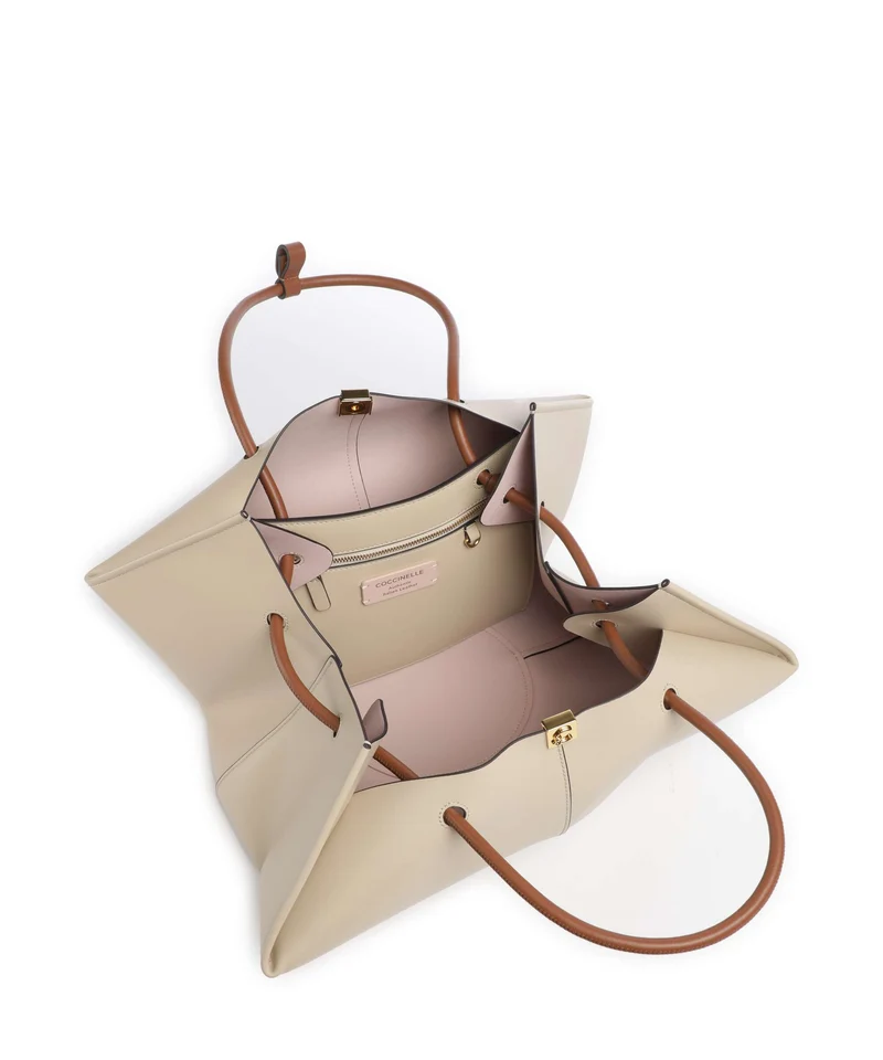 Coccinelle Kamy Sac porté épaule sandshell/cognac