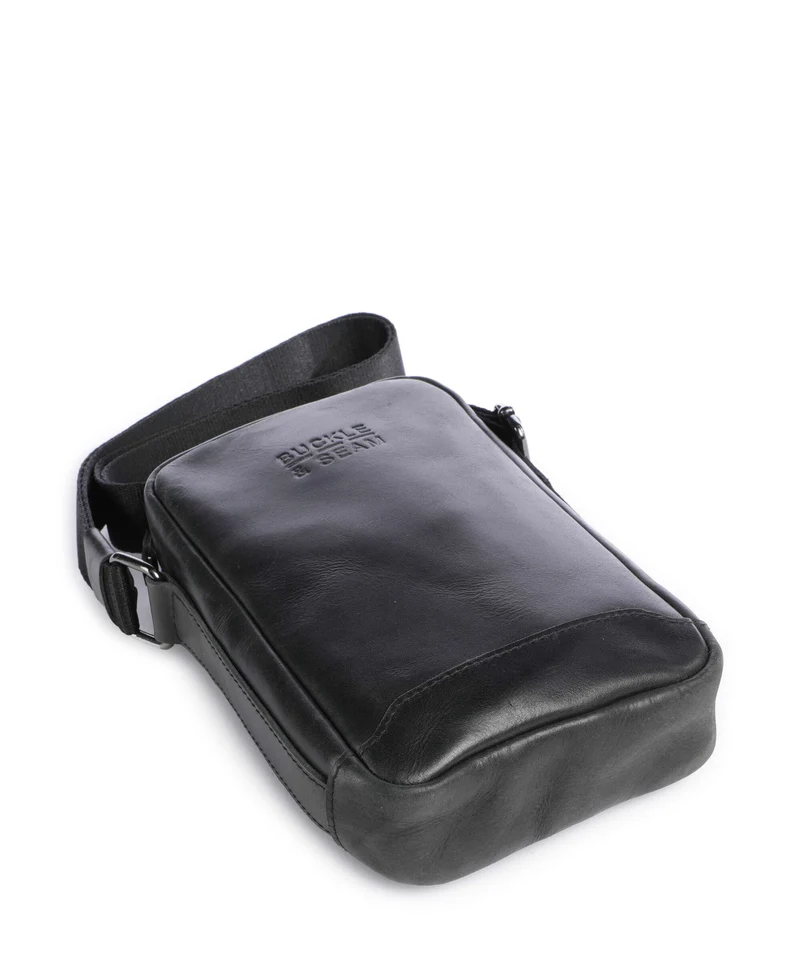 Buckle & Seam Crazy Horse Runner Sac bandoulière black