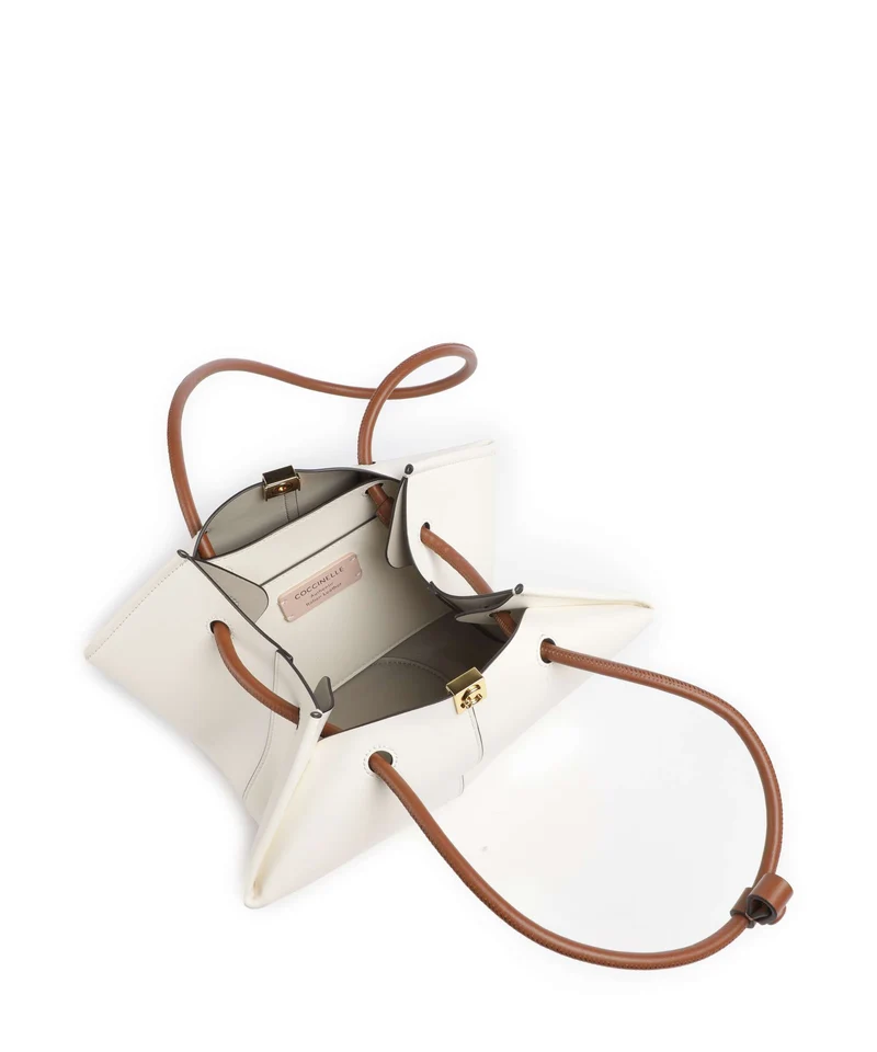 Coccinelle Kamy Sac porté épaule pearl/cognac