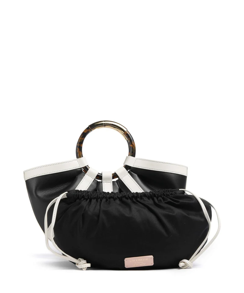 Coccinelle Shell Sac à main pearl/noir