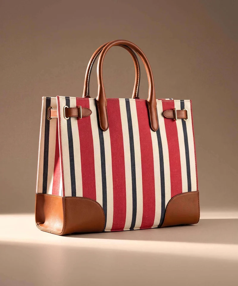 Lauren Ralph Lauren Devyn 42 Sac à main festive red strpe/lauren tan