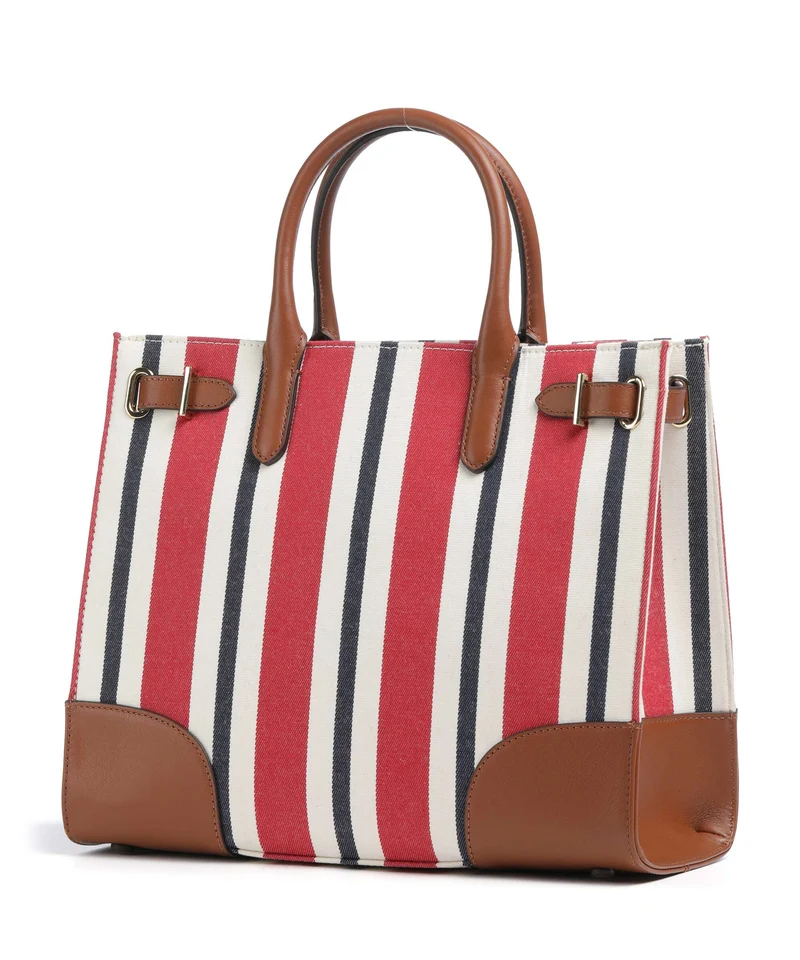Lauren Ralph Lauren Devyn 42 Sac à main festive red strpe/lauren tan