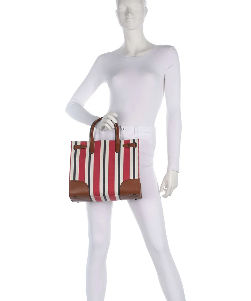 Lauren Ralph Lauren Devyn 42 Sac à main festive red strpe/lauren tan