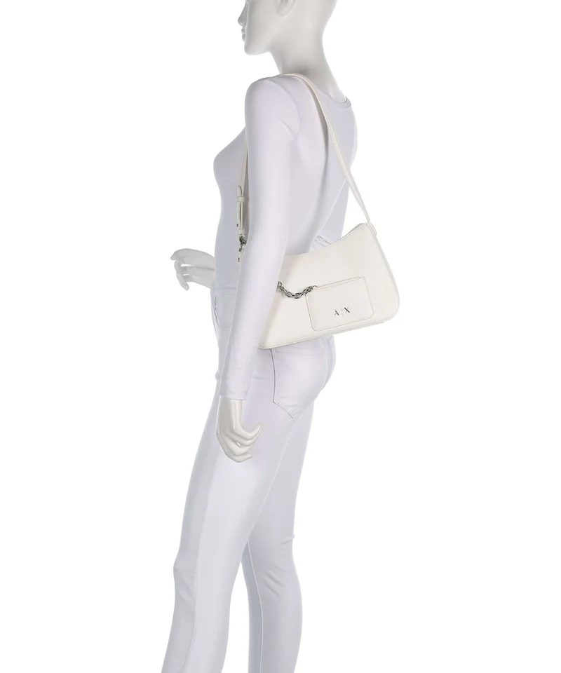 Armani Exchange Mila M Sac porté épaule off white