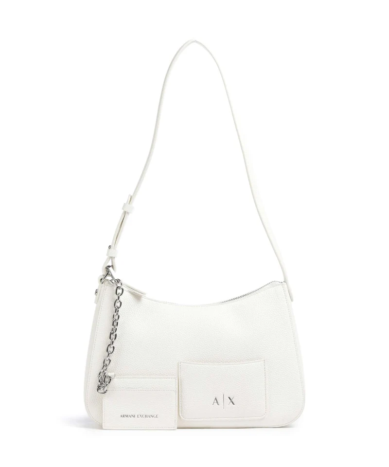 Armani Exchange Mila M Sac porté épaule off white