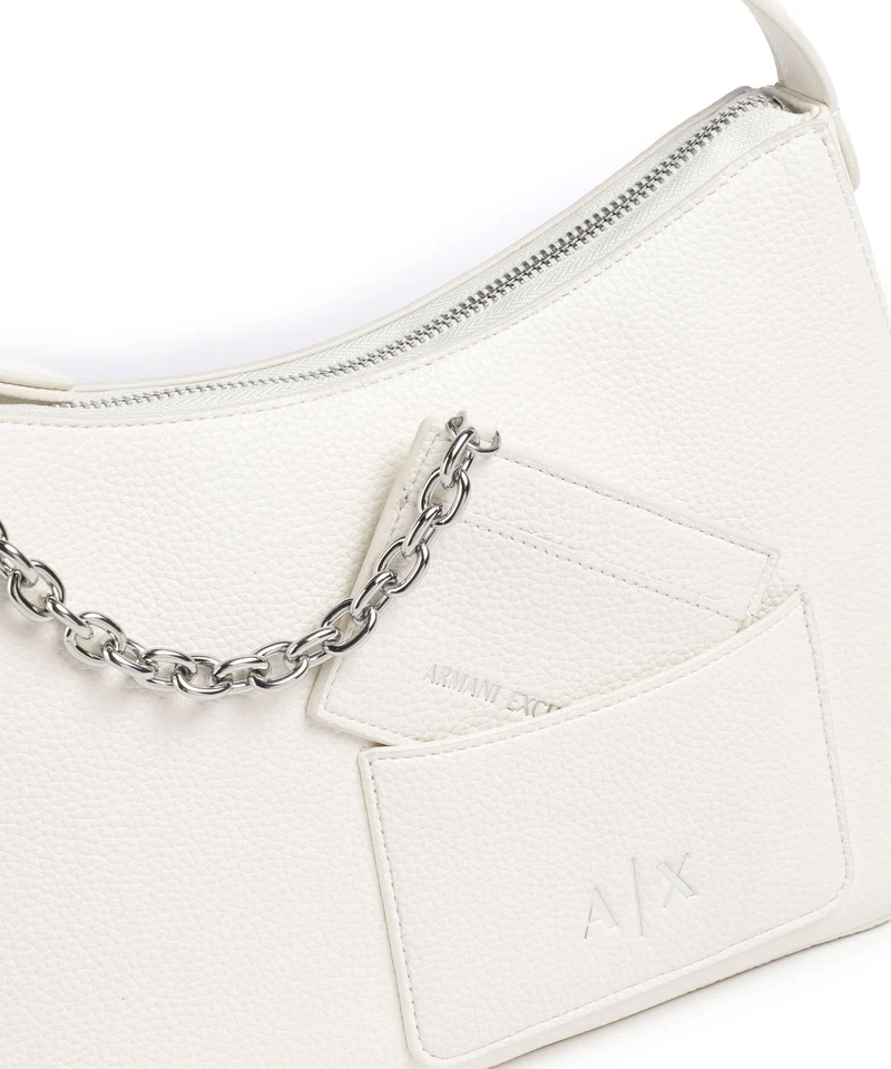 Armani Exchange Mila M Sac porté épaule off white