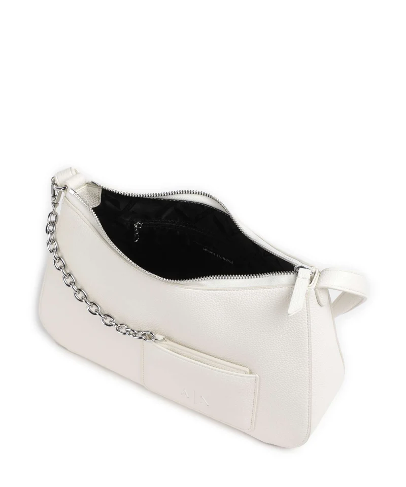 Armani Exchange Mila M Sac porté épaule off white
