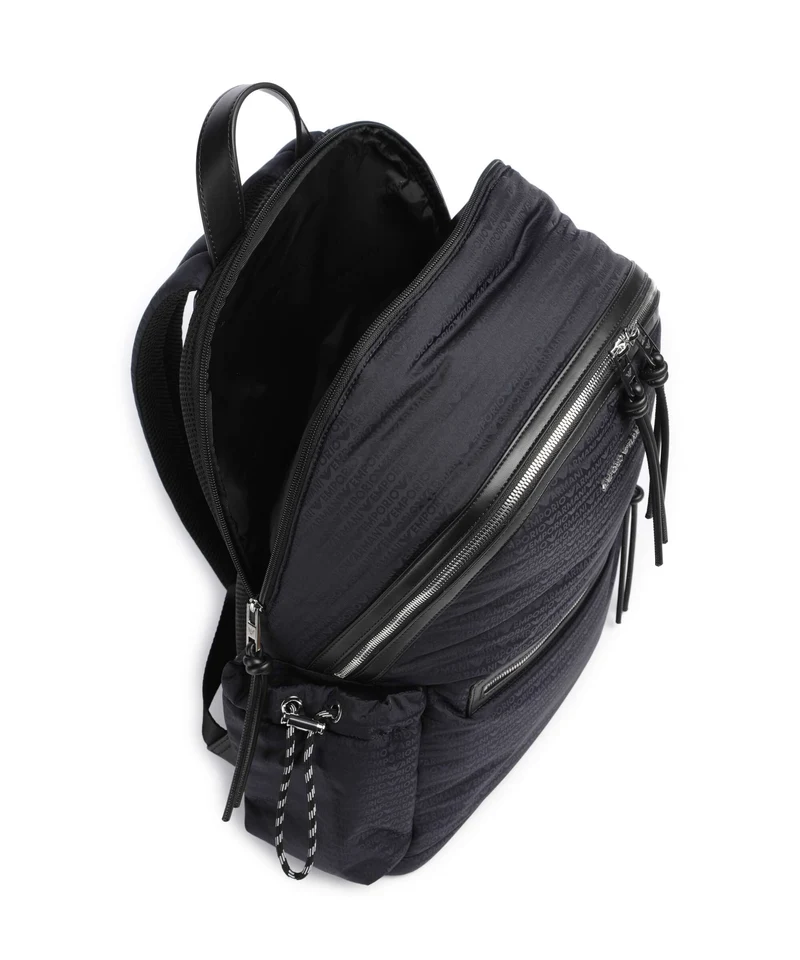 Emporio Armani Monogram Sac à dos iconico blu navy