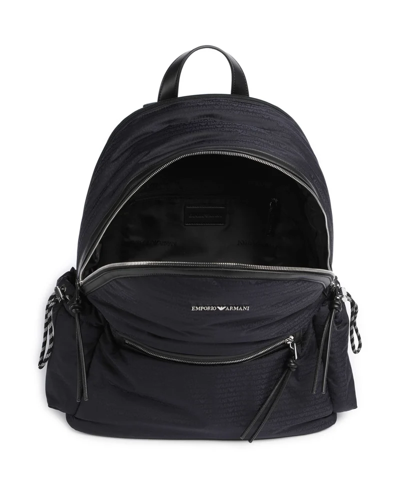 Emporio Armani Monogram Sac à dos iconico blu navy